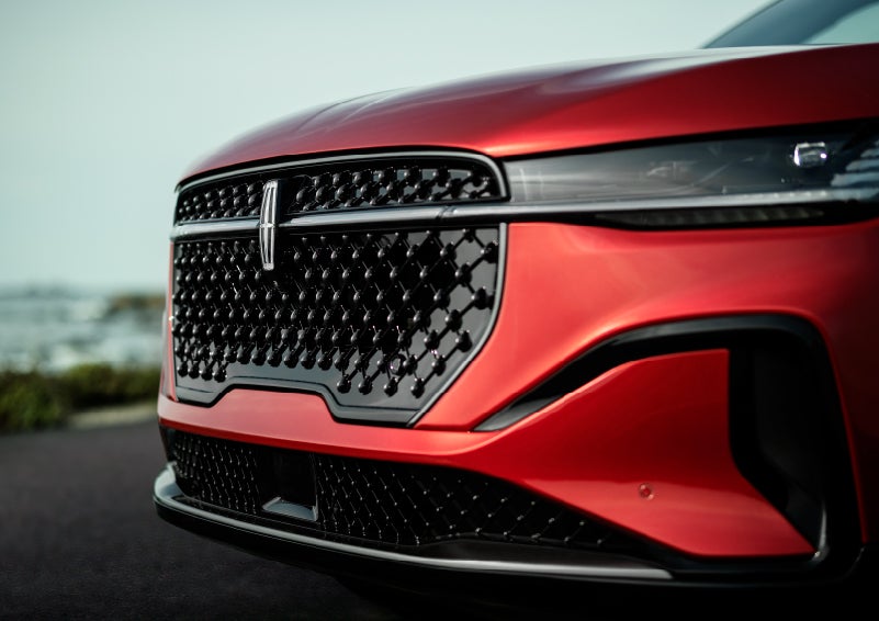 The sleek grille of a 2024 Lincoln Nautilus® SUV with the available Jet Appearance Package makes a bold statement. | Pugmire Lincoln of Marietta in Marietta GA